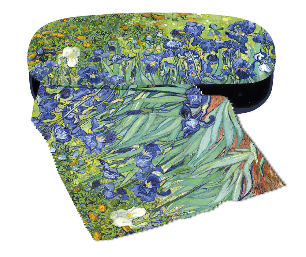Θήκη γυαλιών με πανάκι "Van Gogh - Iris"