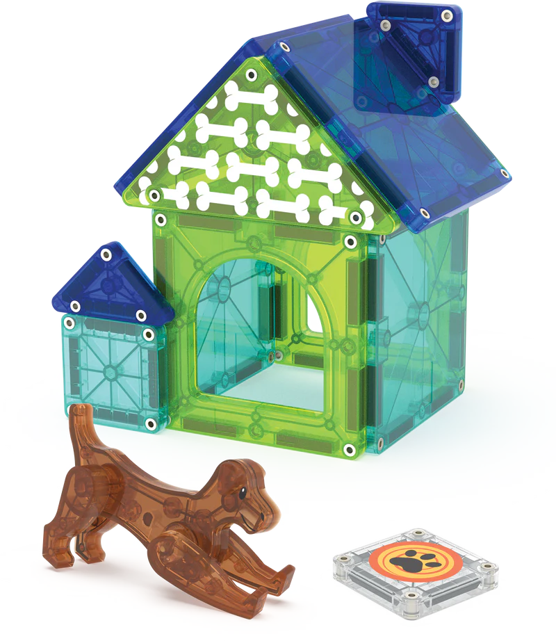 Μαγνητικό Παιχνίδι 13 κομματιών Dog House Magna-Tiles