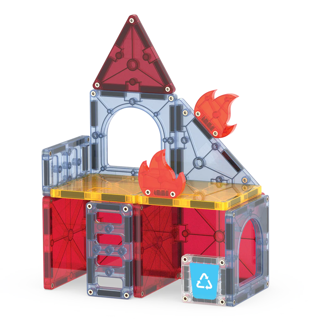 Μαγνητικό Παιχνίδι 27 κομματιών Fire Rescue Magna-Tiles