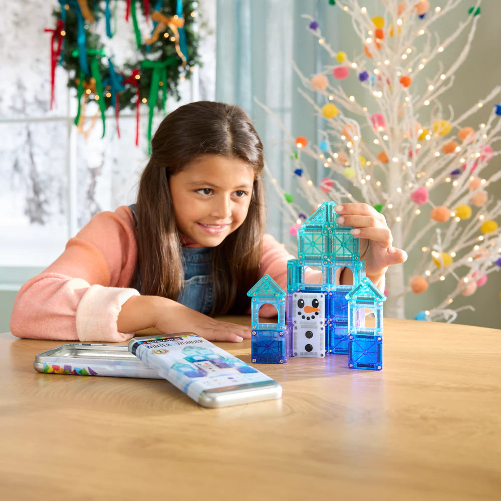 Μαγνητικό Παιχνίδι 26 κομματιών microMAGS Winter Wonder Travel set