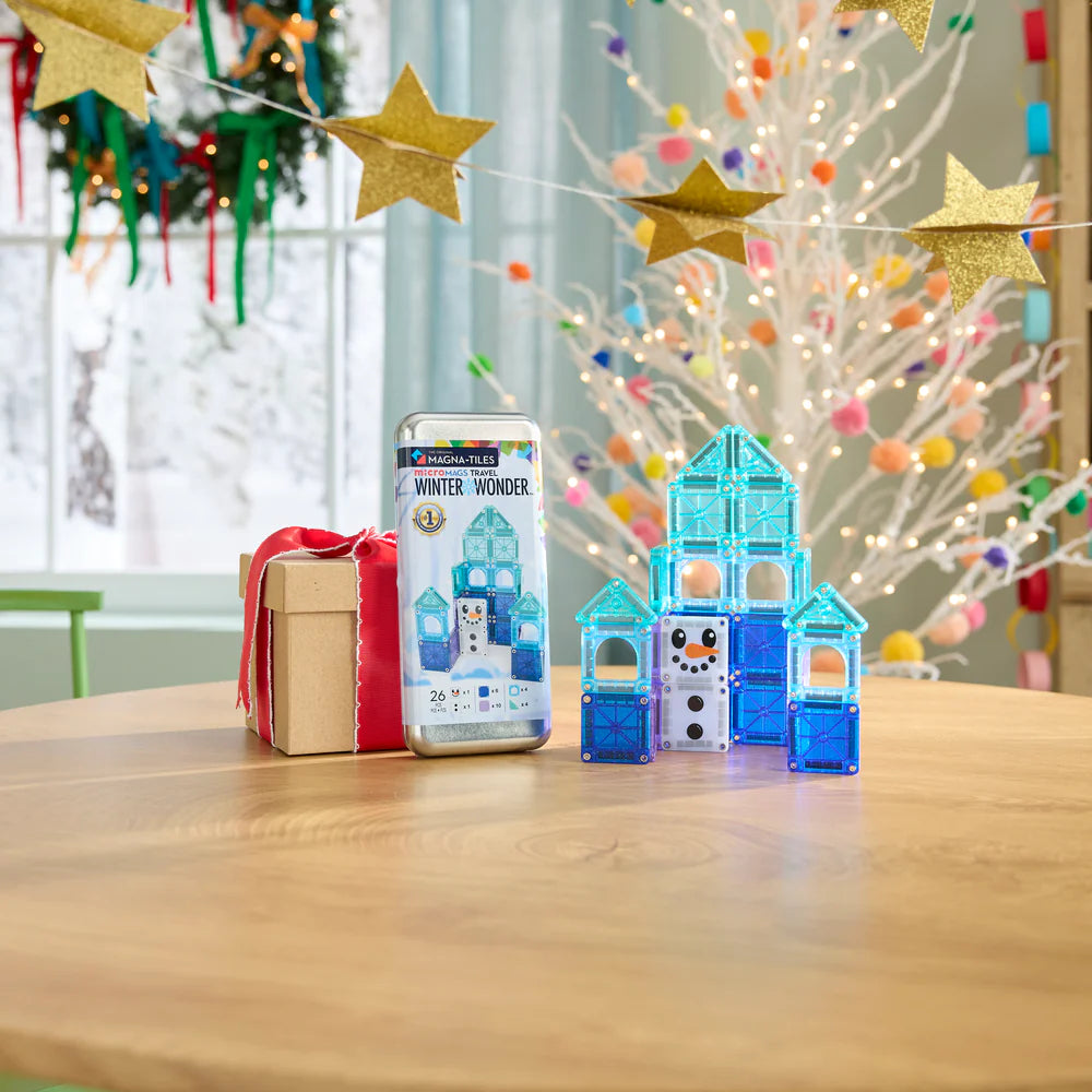 Μαγνητικό Παιχνίδι 26 κομματιών microMAGS Winter Wonder Travel set