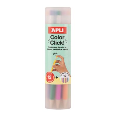 Χρωματιστό μηχανικό μολύβι Color Click με ξύστρα