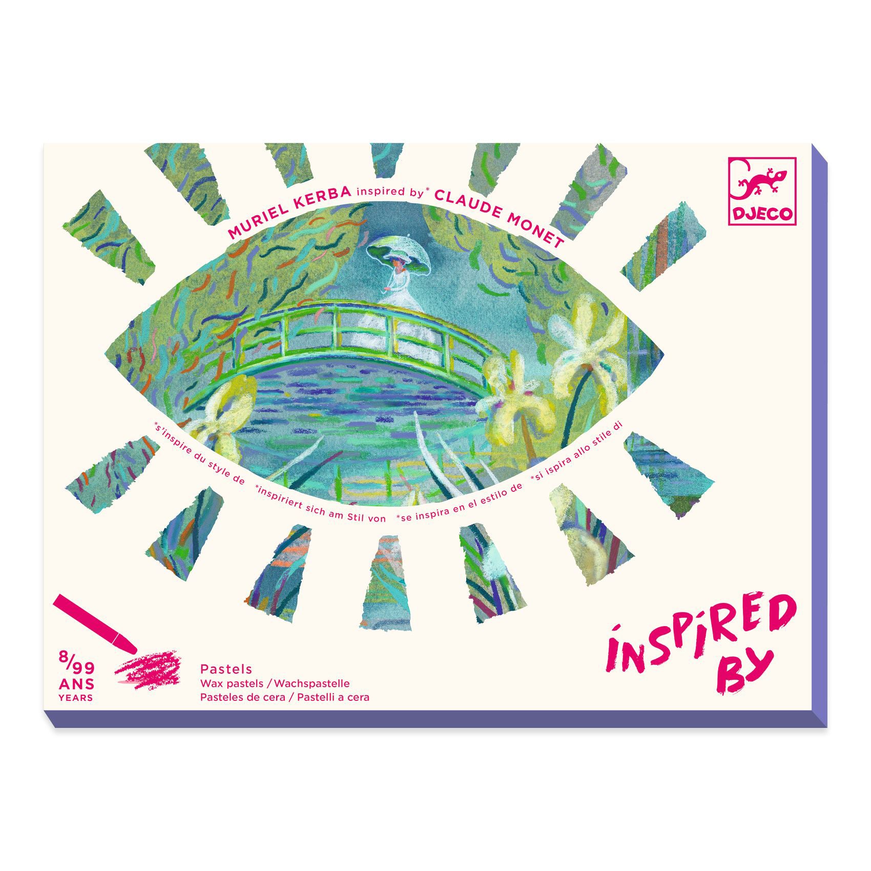 Inspired by Monet - Ιμπρεσιονισμός, Ζωγραφίζω με κηρομπογιές "Νούφαρα"