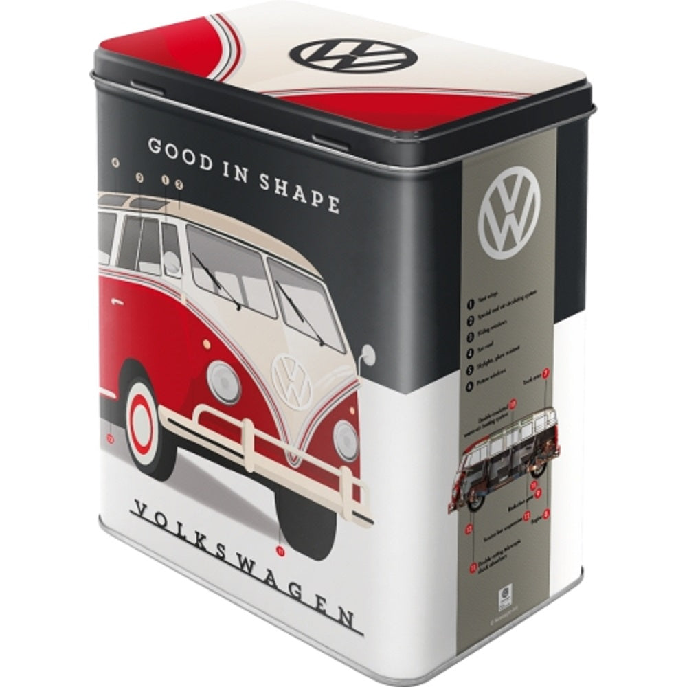 Nostalgic μεταλλικό κουτί μεγάλο "VW - Good in Shape"