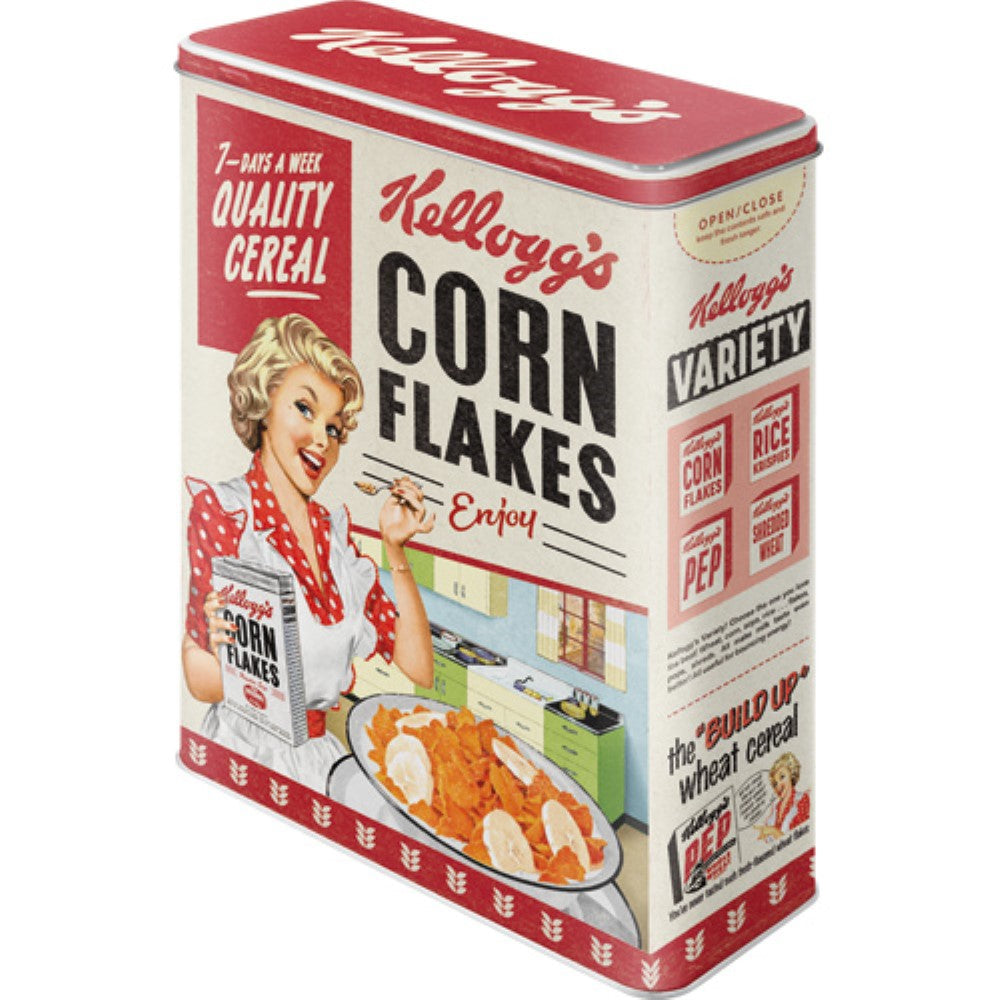 Nostalgic μεταλλικό κουτί γίγας 3D Kellogg's "Corn Flakes Quality Cereal"