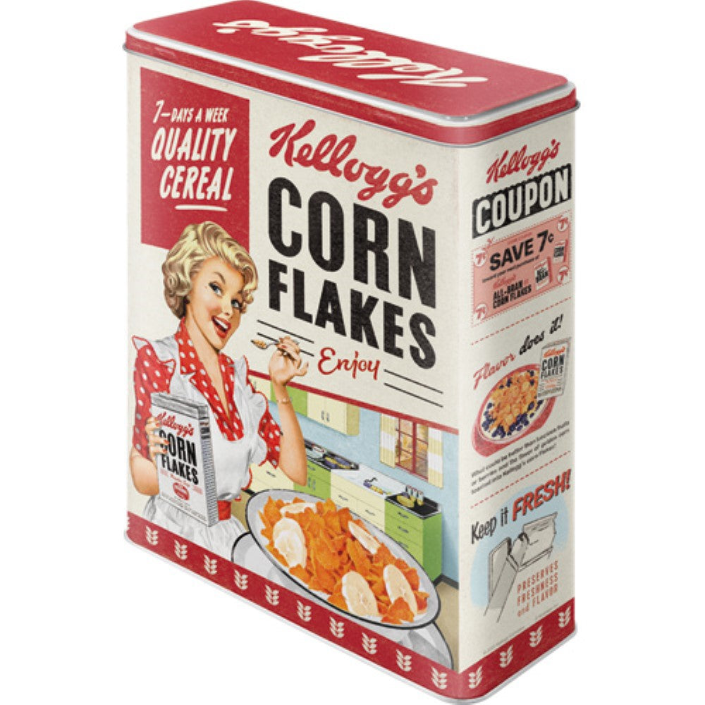 Nostalgic μεταλλικό κουτί γίγας 3D Kellogg's "Corn Flakes Quality Cereal"