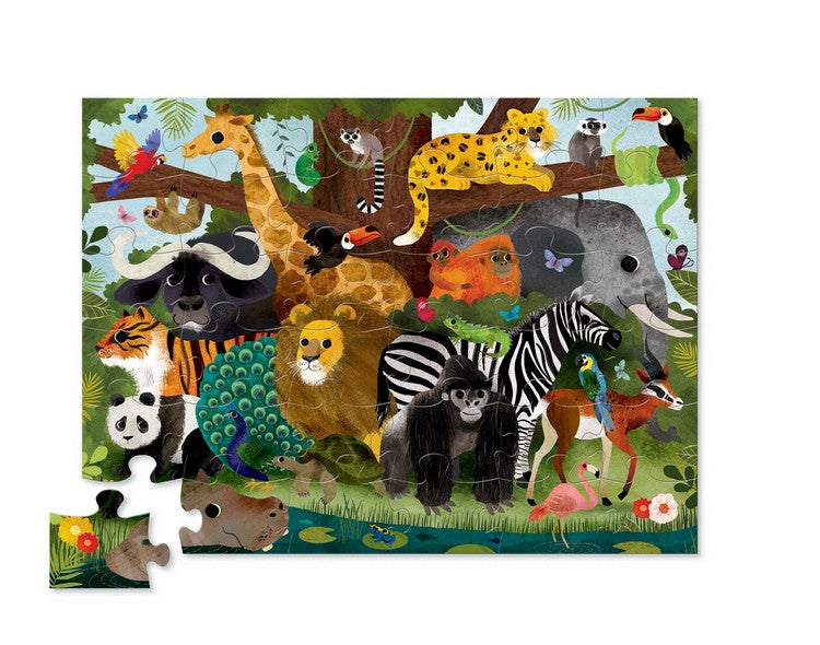 Παζλ δαπέδου Jungle Friends (36 τμχ.)