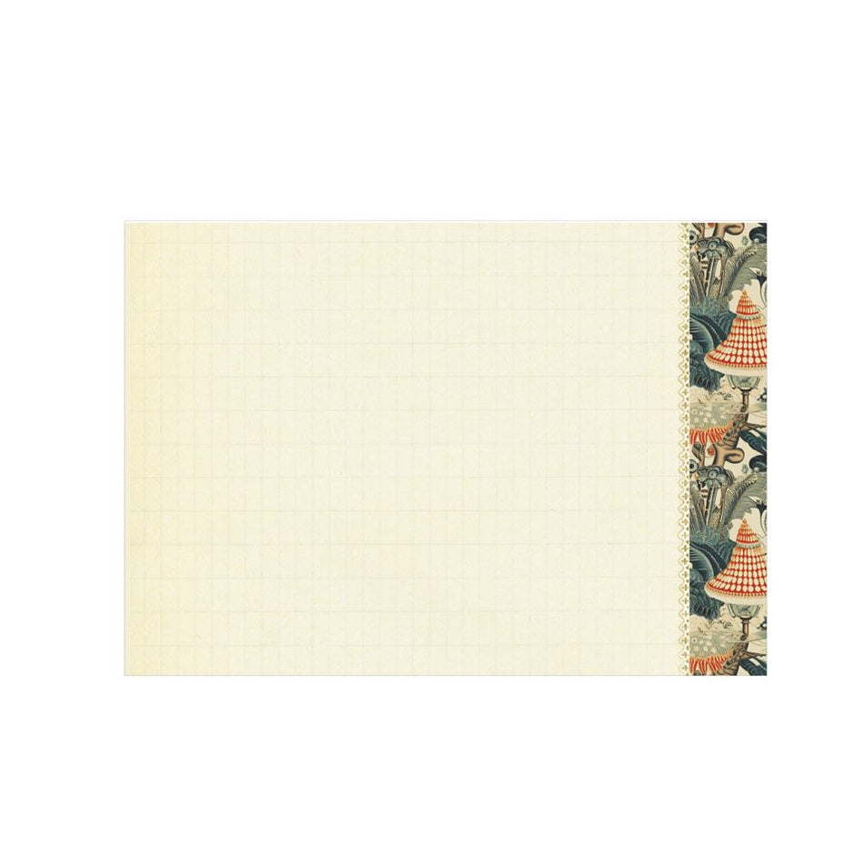 G.Trolez σημειωματάριο 15x10 εμπριμέ fleurs