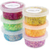 Glitter Clay - πηλός 6x20ml, έντονα χρώματα
