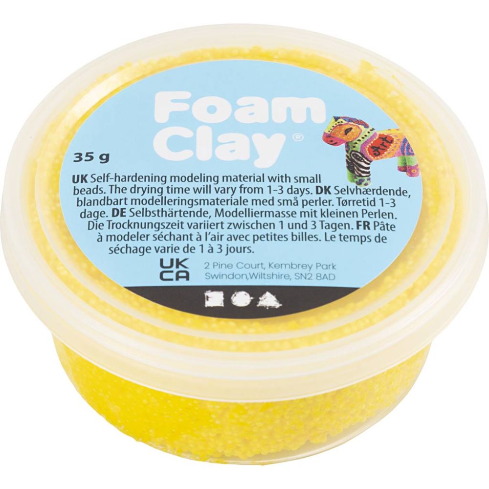 Foam clay κίτρινο, 35 γρ.