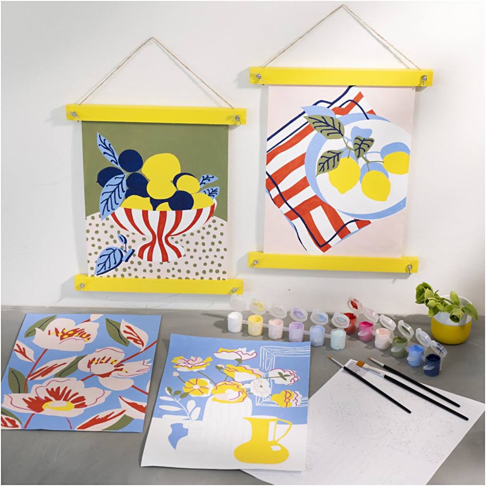 Κιτ Χειροτεχνίας - Colouring με ακρυλικά χρώματα, Λεμόνια