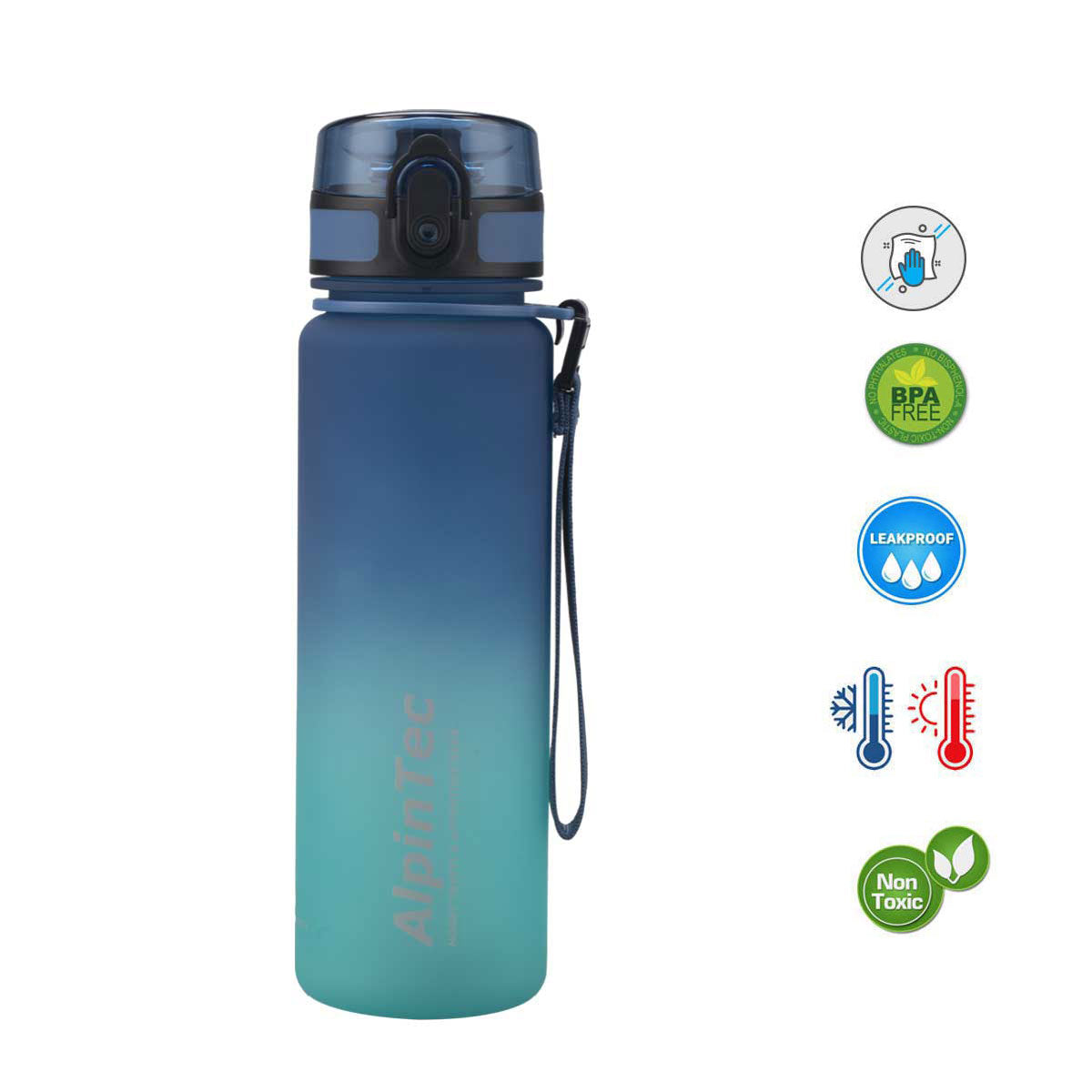 Παγούρι Bicolor 500 ml Blue/Green