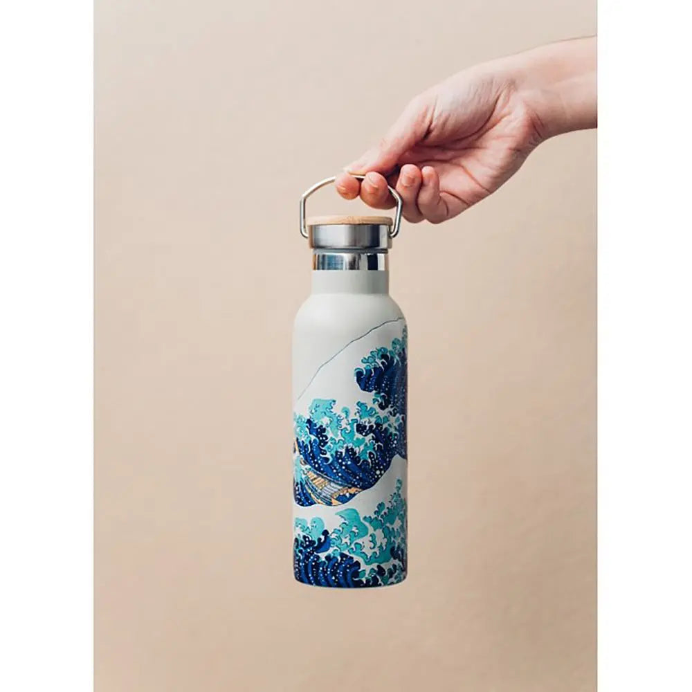 Μεταλλικό μπουκάλι με λαβή 500ml Japanese Art Hokusai