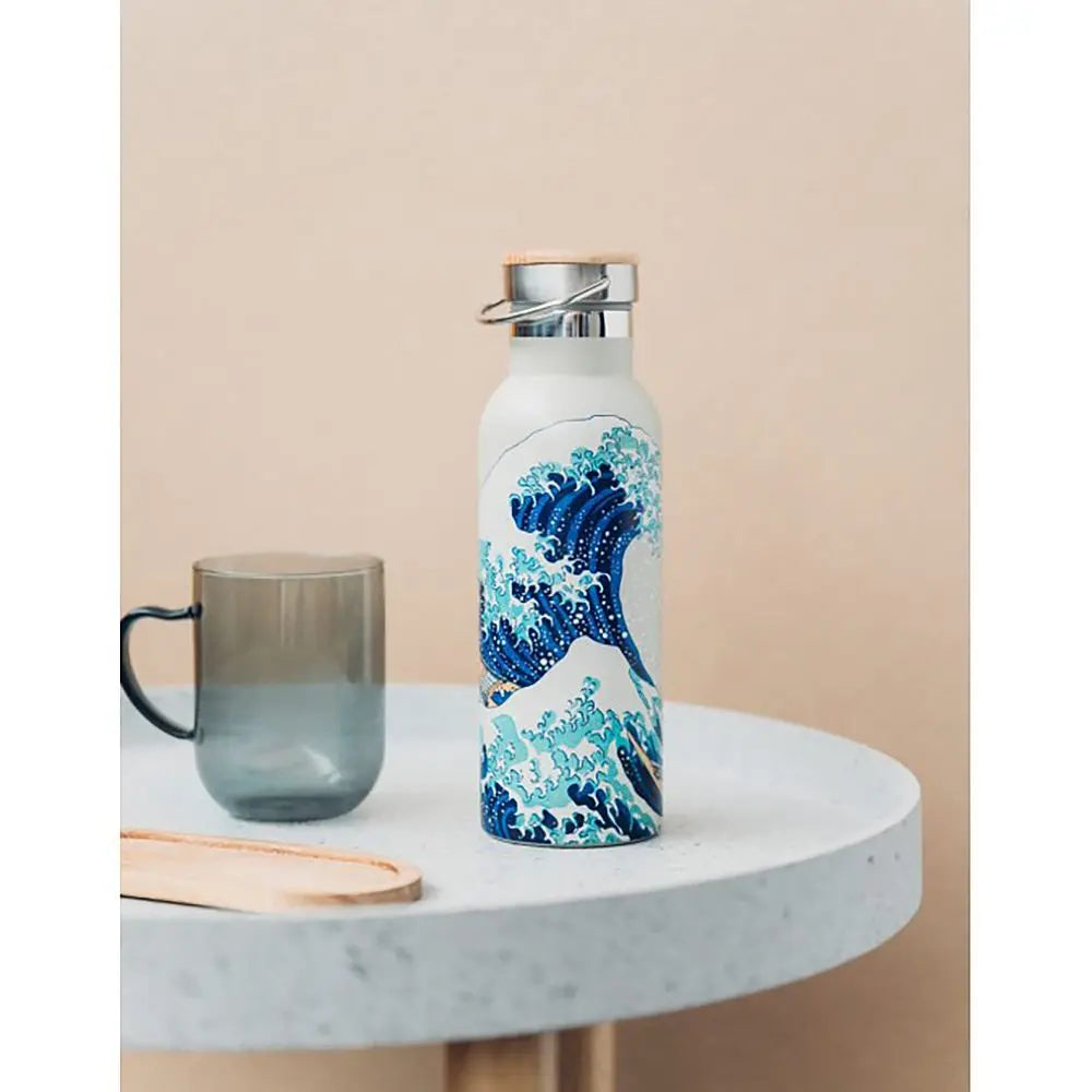 Μεταλλικό μπουκάλι με λαβή 500ml Japanese Art Hokusai