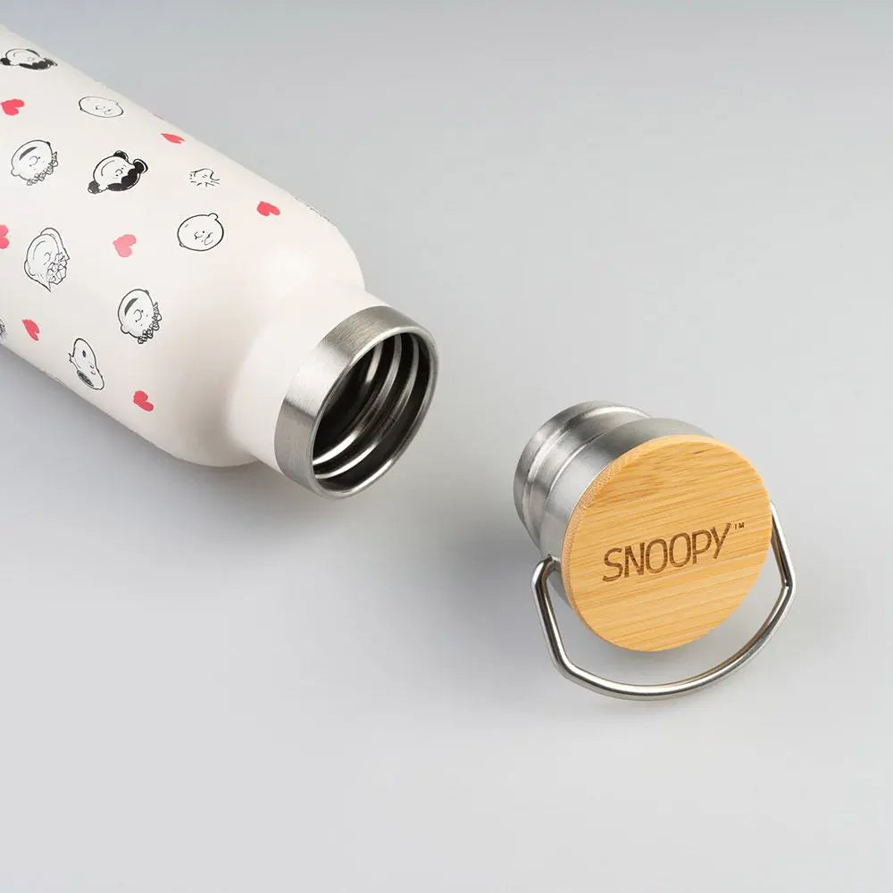 Μεταλλικό μπουκάλι με λαβή 500ml Snoopy, Love Season