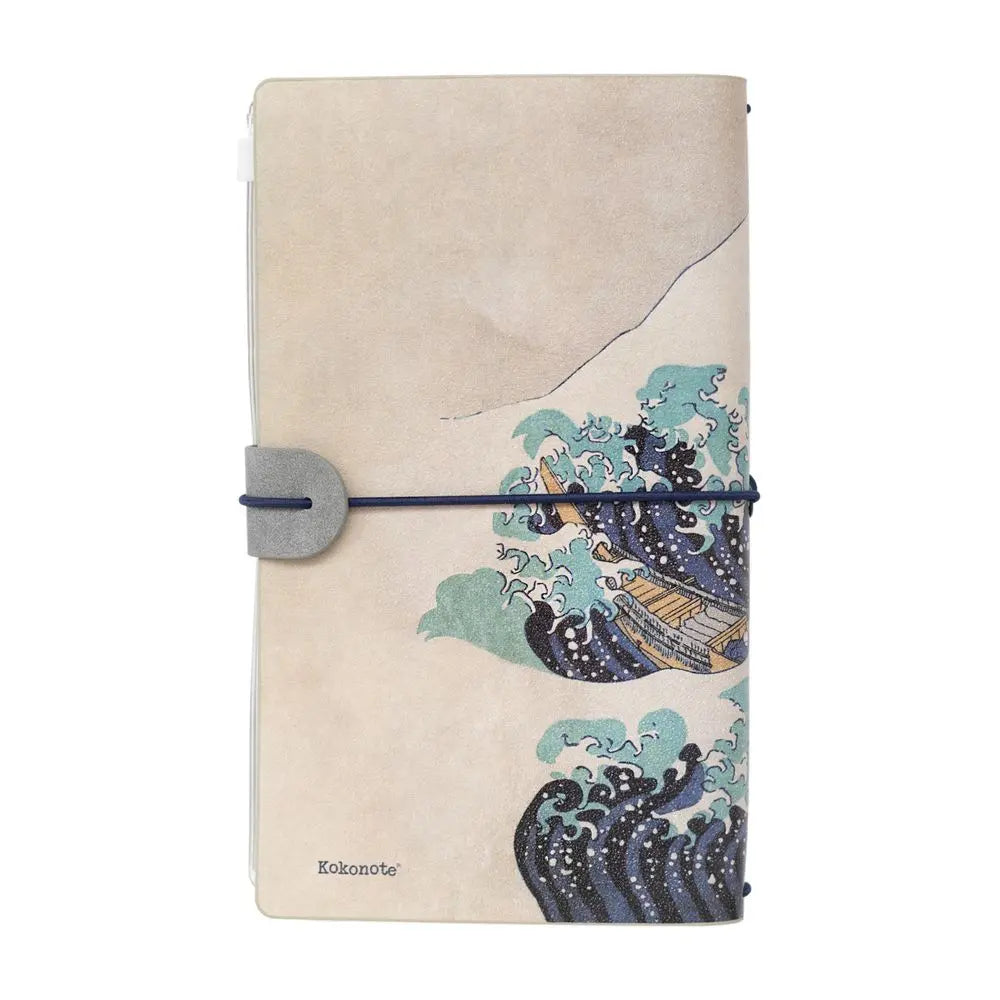 Ταξιδιωτικό τετράδιο από δερματίνη Japanese Art Hokusai