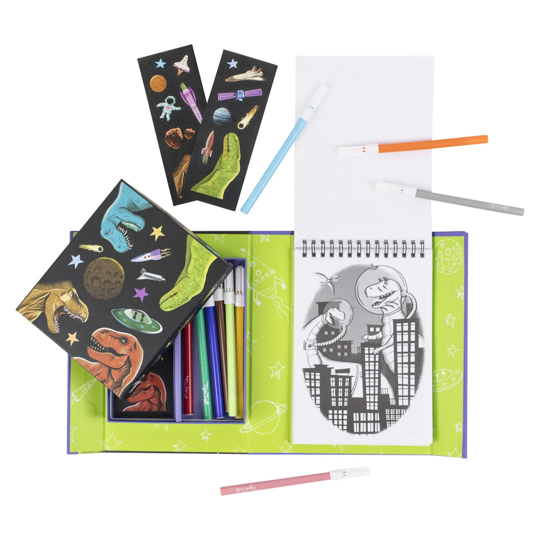 Σετ δραστηριοτήτων – Colouring Set Dino in Space