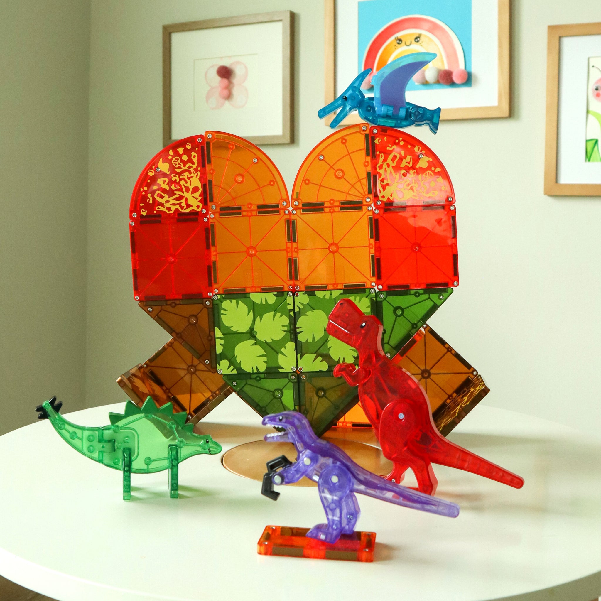 Μαγνητικό Παιχνίδι 40 κομματιών Dino World Magna-Tiles
