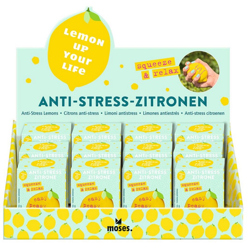 Μπαλάκι "λεμόνι" antistress, 6εκ.