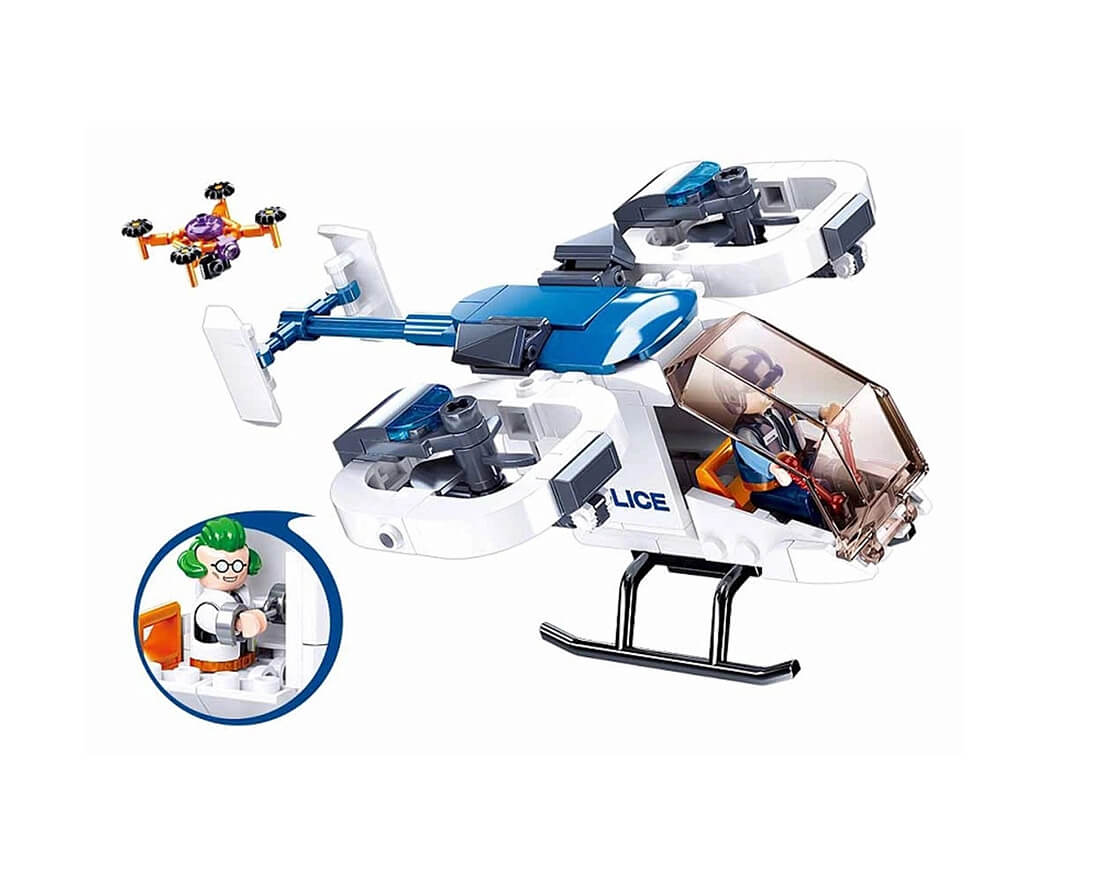 Τουβλάκια-Σετ συναρμολόγησης "Police Helicopter"
