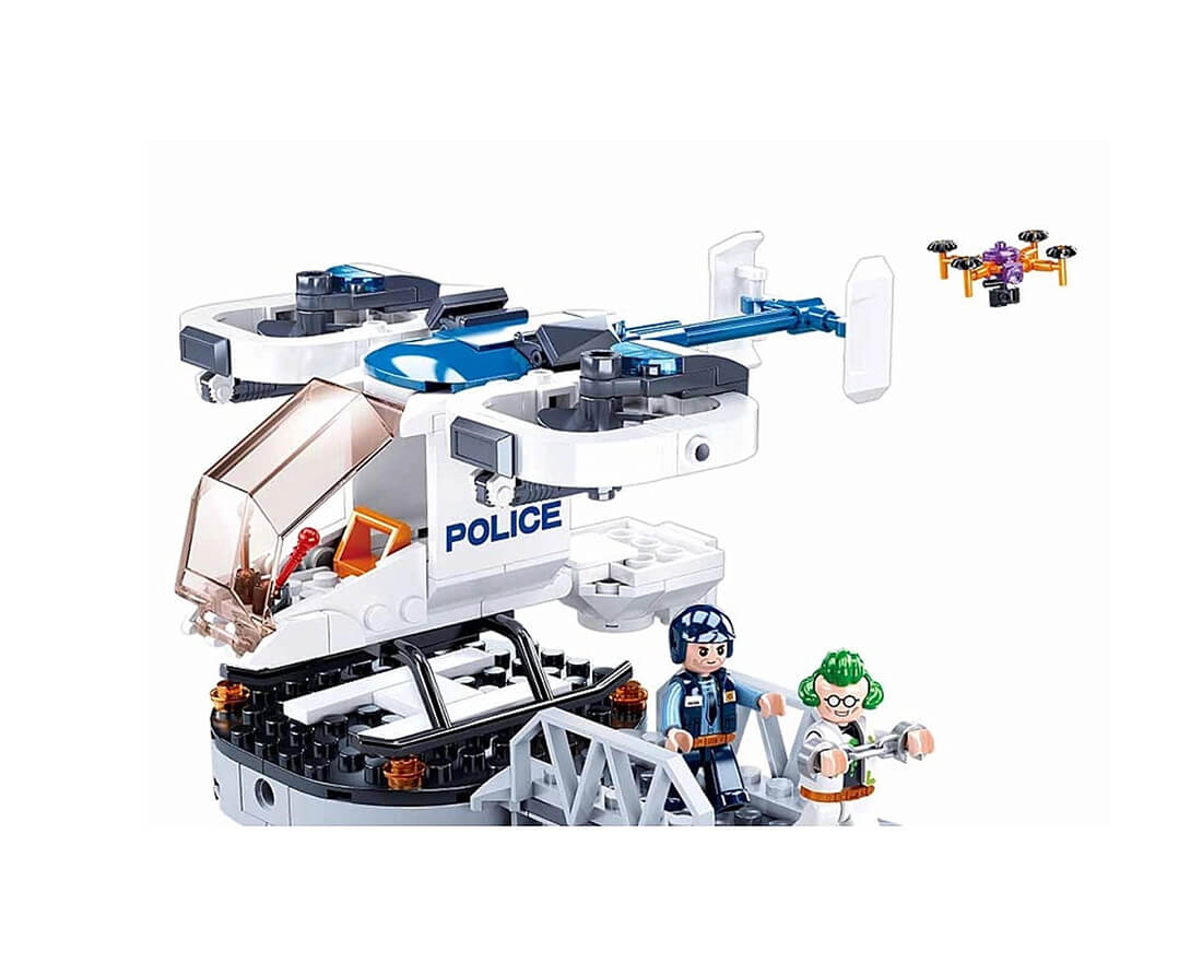 Τουβλάκια-Σετ συναρμολόγησης "Police Helicopter"