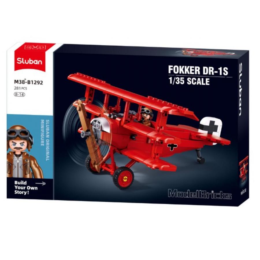 Τουβλάκια -Σετ συναρμολόγησης "Red Baron Fokker Triplane"
