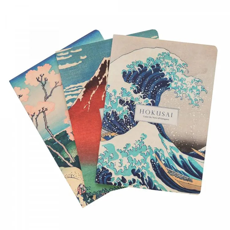 Σετ 3 τετραδίων Α5 Hokusai