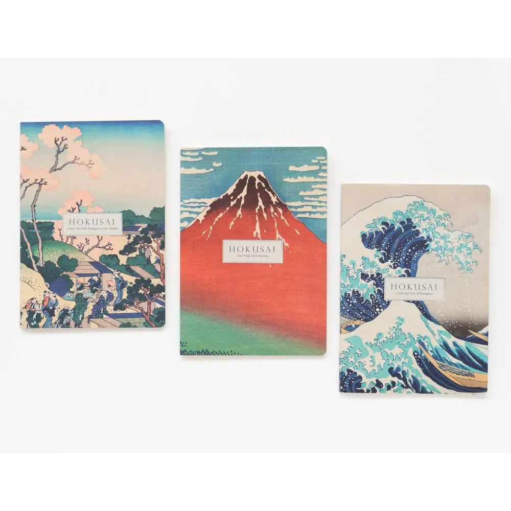 Σετ 3 τετραδίων Α5 Hokusai