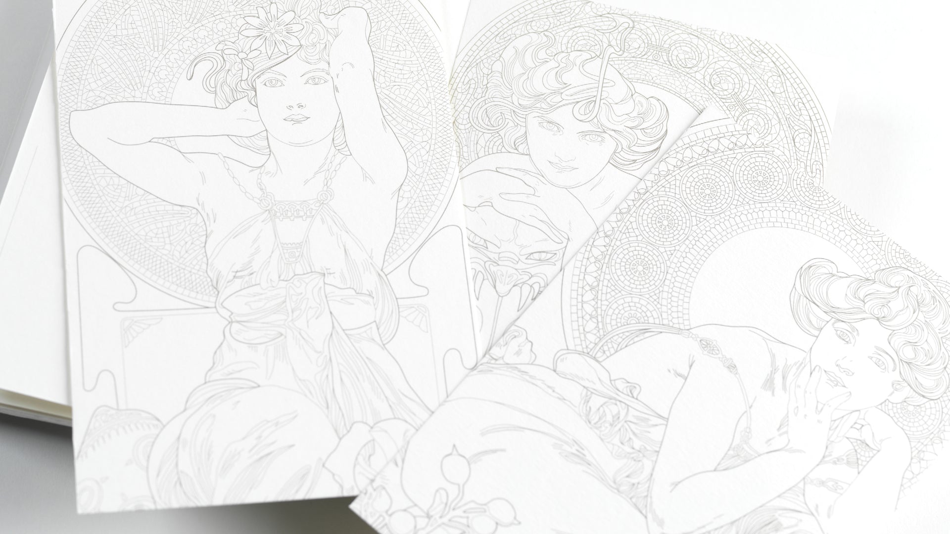 Βιβλίο Καρτ Ποστάλ Ακουαρέλας - Alphonse Mucha | Pepin