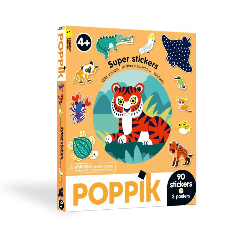 Sticker box με 100 αυτοκόλλητα - Άγρια Ζώα