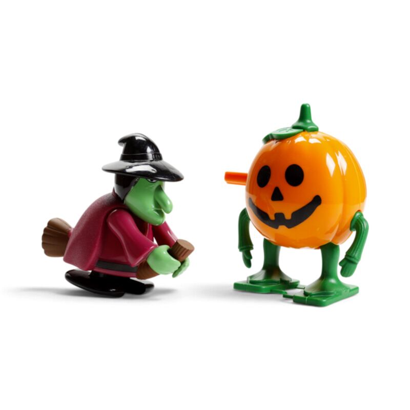 Halloween - Κουρδιστό παιχνίδι με Μάγισσα ή Κολοκύθα
