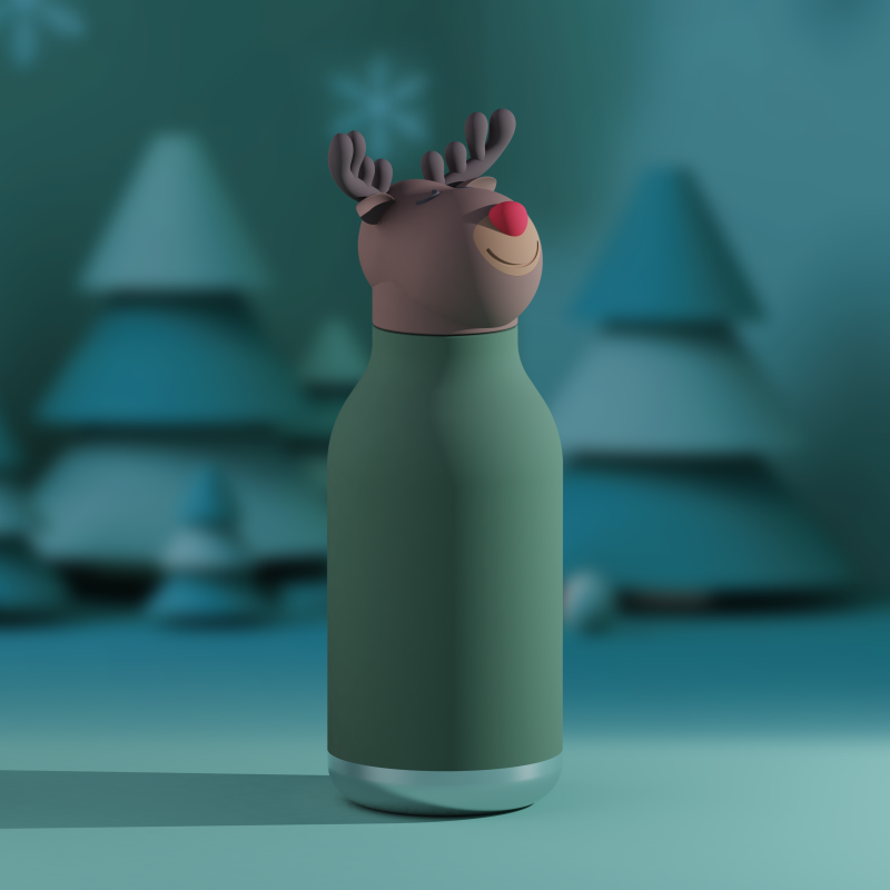 Μπουκάλι-Θερμός 460ml Ρούντολφ