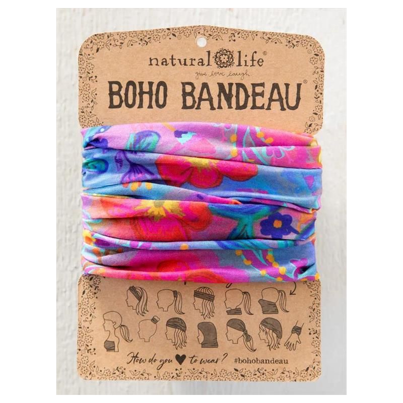 Κορδέλα Boho Neon Blue Pink