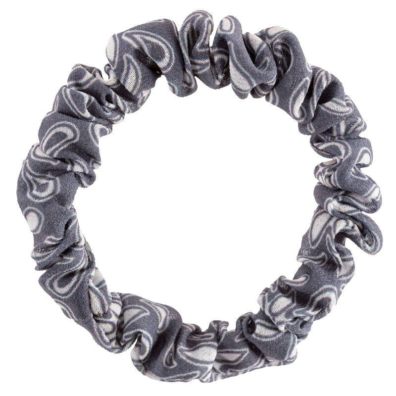 Σετ 4 scrunchie μαλλιών, Pink & Gray floral