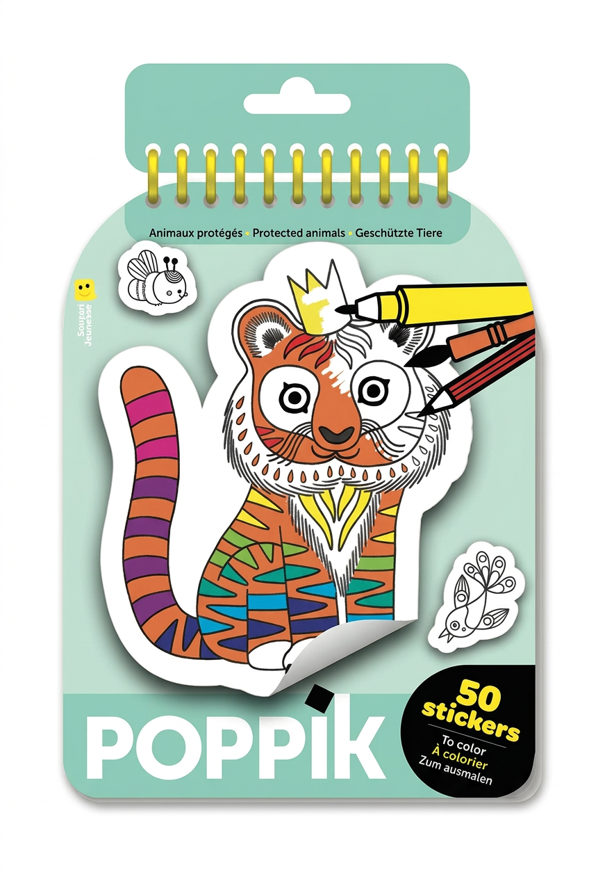 Καθαρή φωτογραφία Colouring Stickers Ζώα