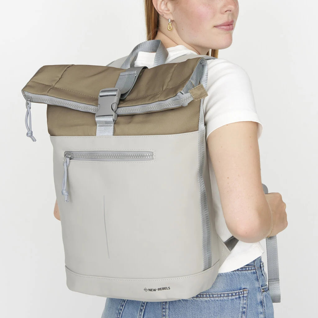 Σακίδιο πλάτης New Rebels Ferron New York, Grey Rolltop