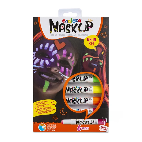Face painting σε 6 χρώματα Carioca neon