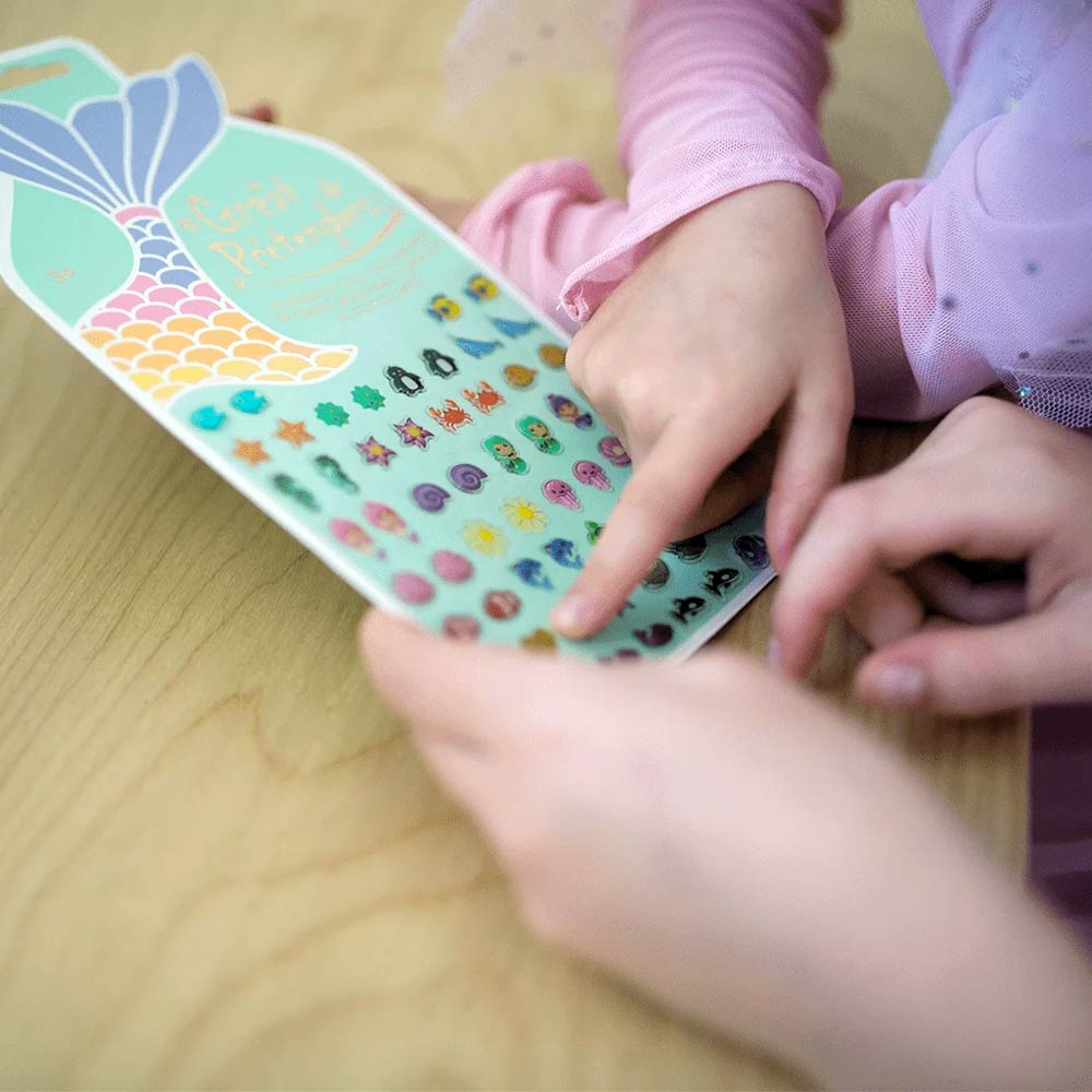 30 ζευγάρια αυτοκόλλητα σκουλαρίκια "Γοργόνα"