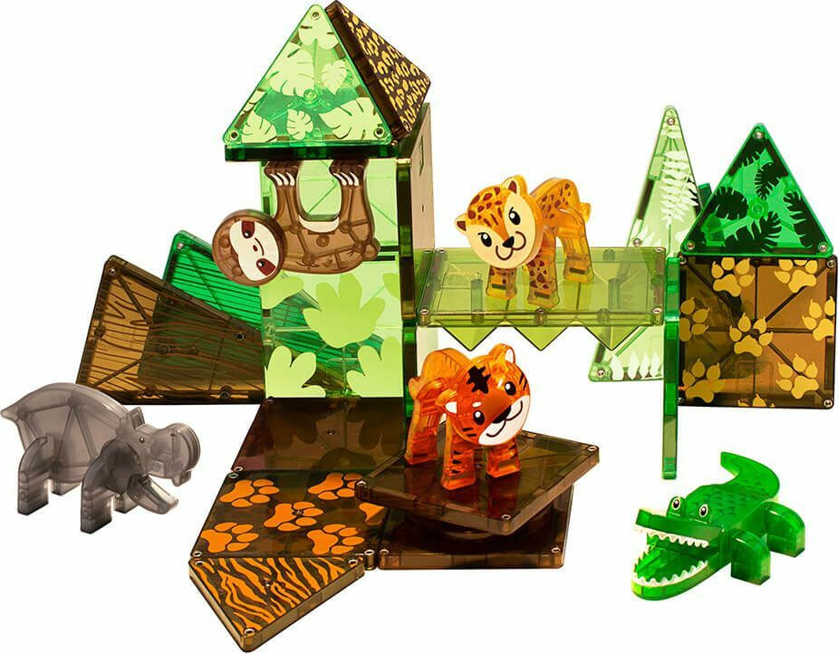 Μαγνητικό Παιχνίδι Jungle Animals 25 κομματιών Magna-Tiles