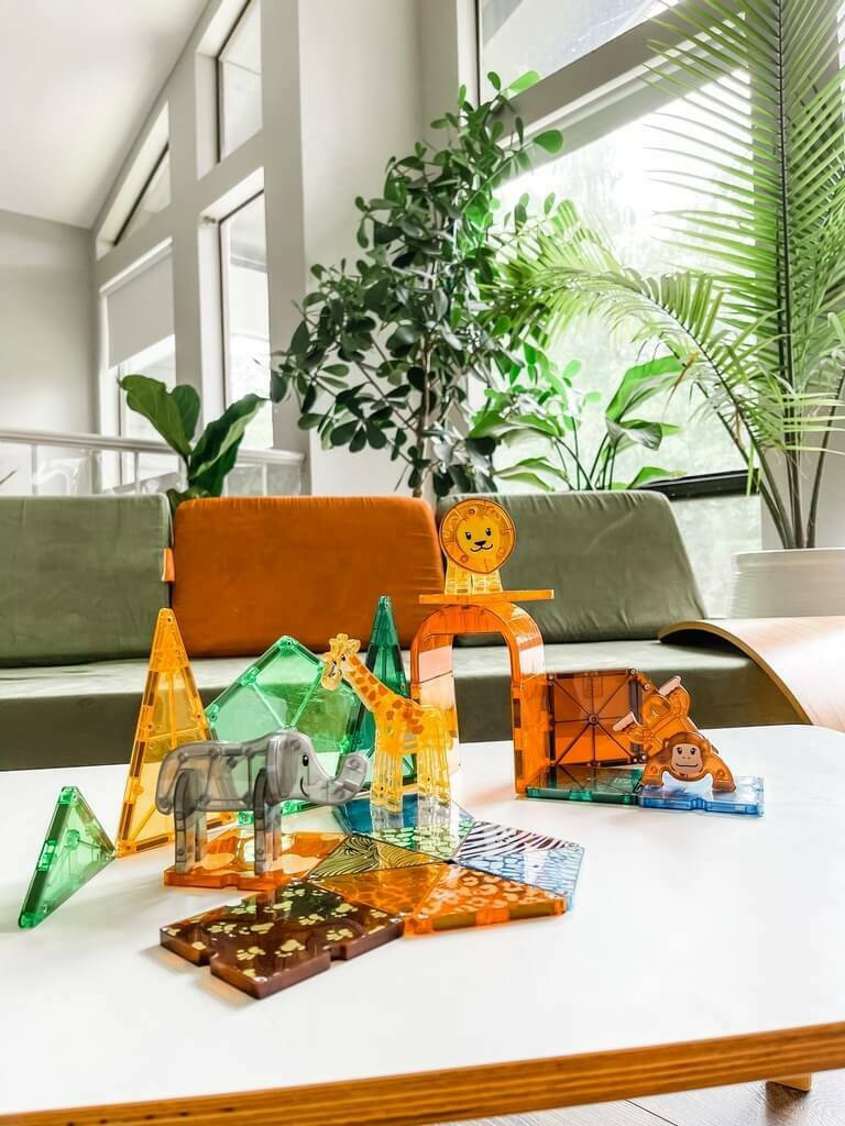 Μαγνητικό Παιχνίδι Safari Animals 25 κομματιών Magna-Tiles