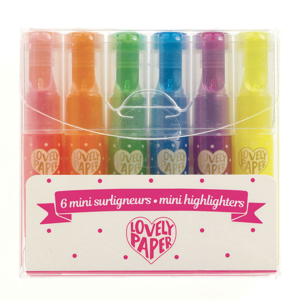 6 μίνι υπογραμμιστές - highlighters