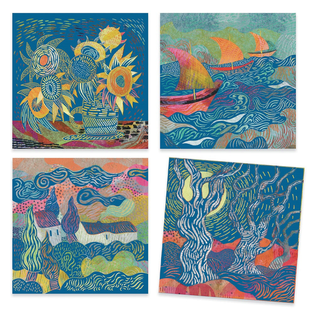 Inspired by - Scratch - "Van Gogh, Τοπία"