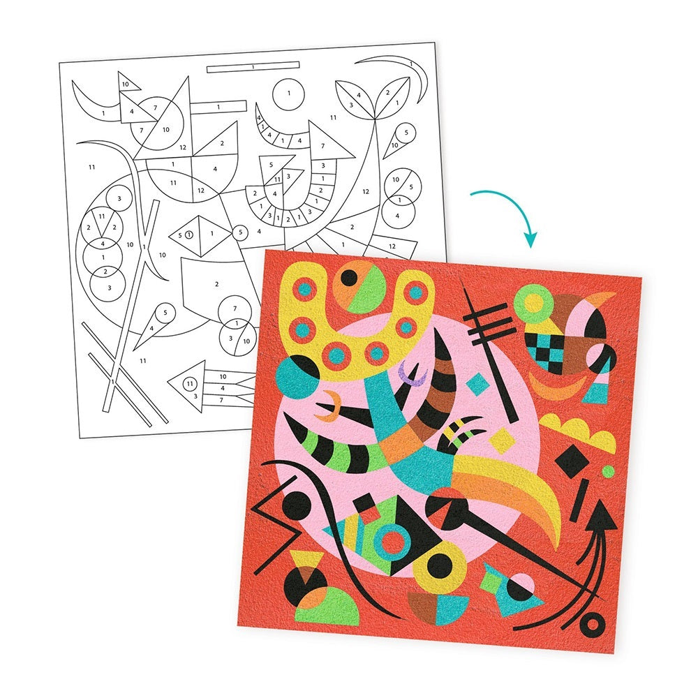 Inspired by Vassily Kandinsky- Ζωγραφική με άμμο "Αφηρημένη Τέχνη"